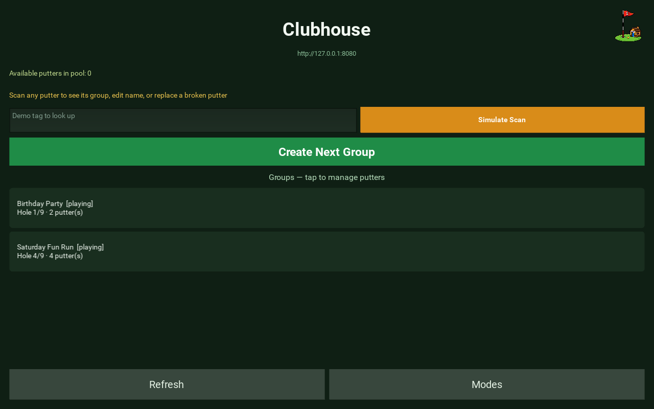 Clubhouse management home
